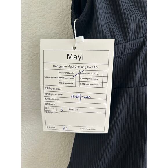 Andie Swim The Mykonos Ribbed One Piece in Black S NWT - Picture 6 of 7